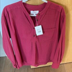 NEW XiRena Makenzie Cerise Stripe top - size S